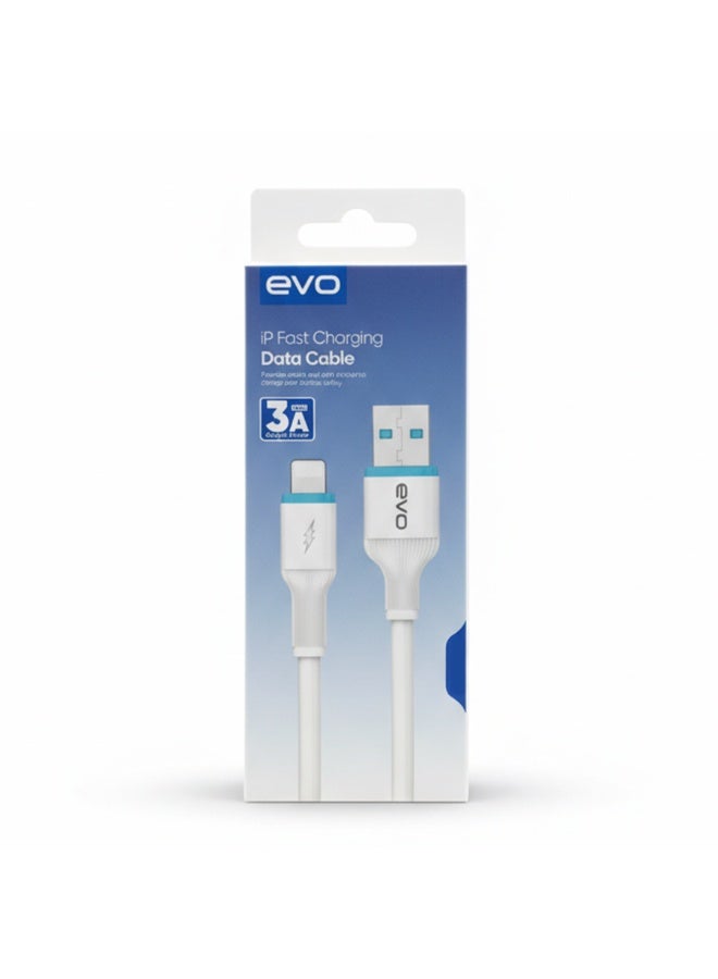 إيفو كابل B06I عالي السرعة لنقل البيانات والشحن بقدرة 3 أمبير، من USB إلى Lightning لأجهزة iPhone و iPad، شحن سريع ونقل بيانات مستقر، تصميم متين ومعزز، حماية ذكية ضد التيار الزائد وارتفاع درجة الحرارة، تصميم أنيق - Image 3